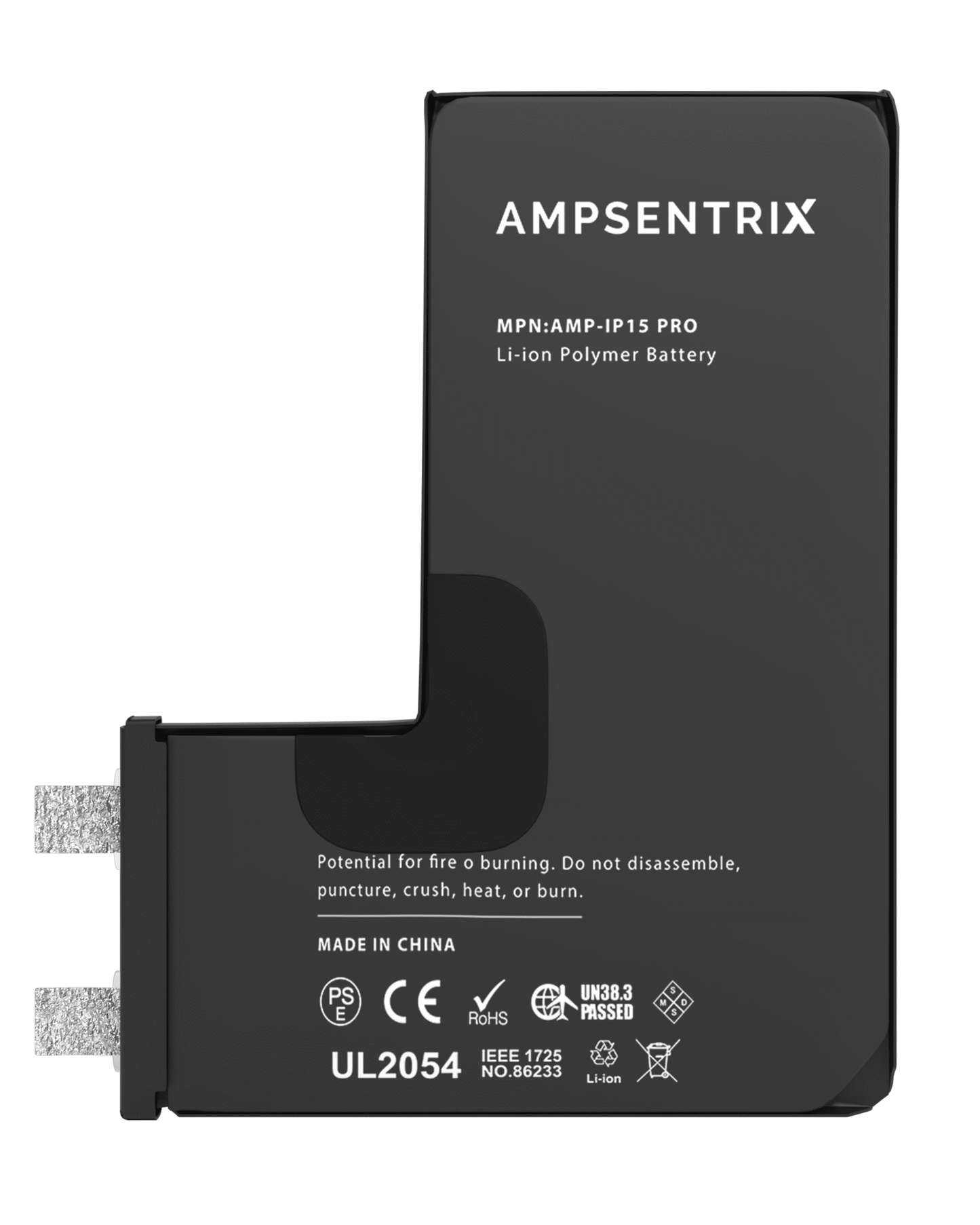 Replacement Battery Core For iPhone 15 Pro (Spot Welding Required) (AmpSentrix Core)