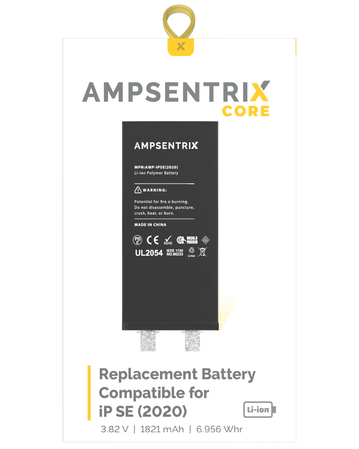 Replacement Battery Core For iPhone SE (2020) (Spot Welding Required) (AmpSentrix Core)