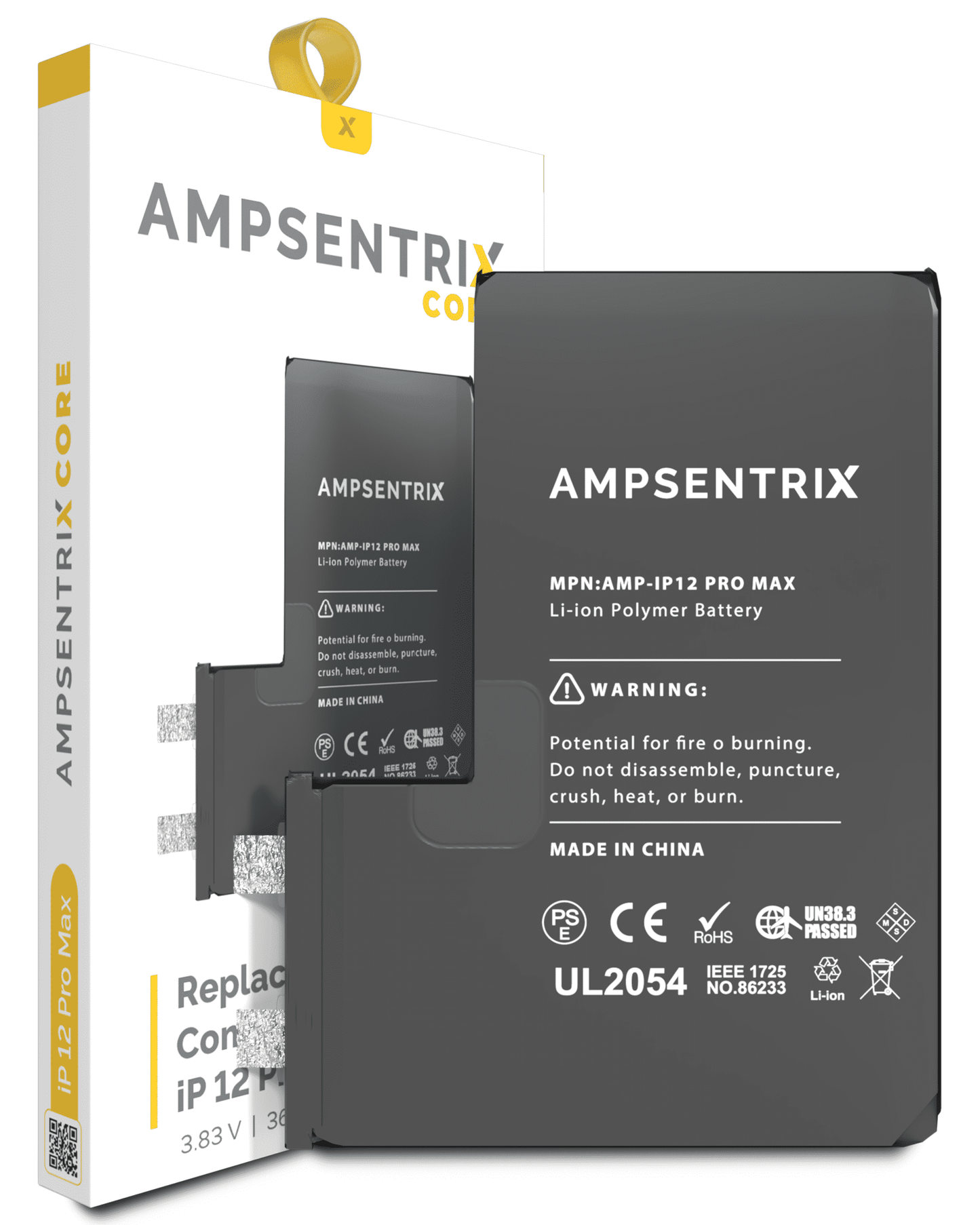 Replacement Battery Core For iPhone 12 Pro Max (Spot Welding Required) (AmpSentrix Core)