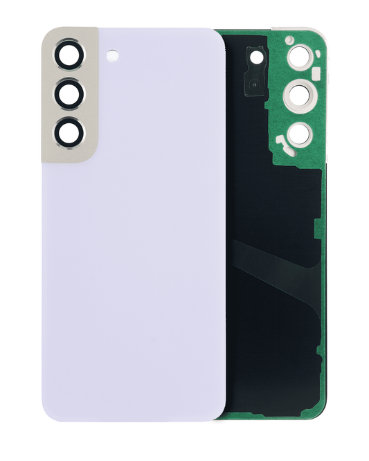 Back Cover Glass With Camera Lens For Samsung Galaxy S22 5G (No Logo) (Aftermarket Plus) (Violet)
