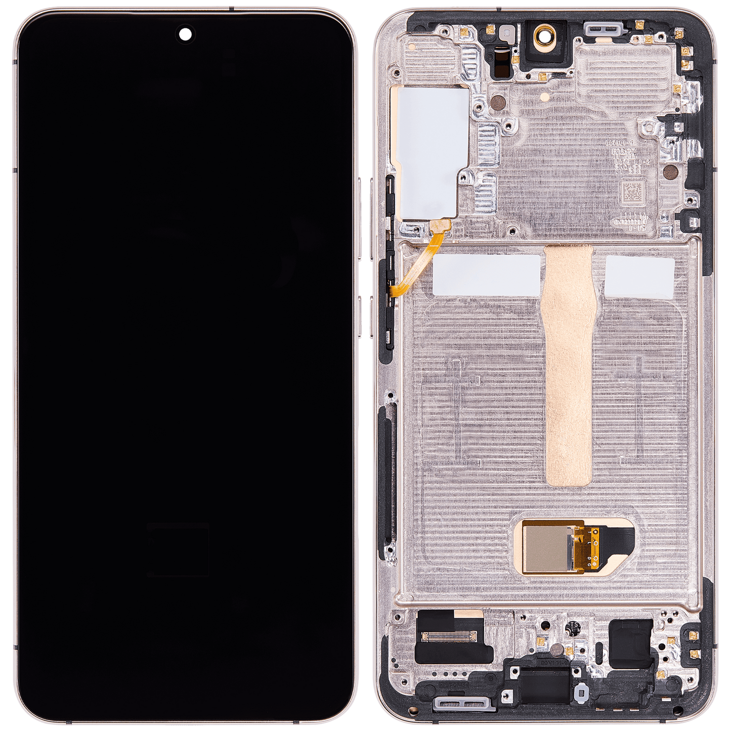 OLED Assembly With Frame For Samsung Galaxy S22 Plus 5G (US & International Version) (Aftermarket Plus) (Pink Gold / Violet)