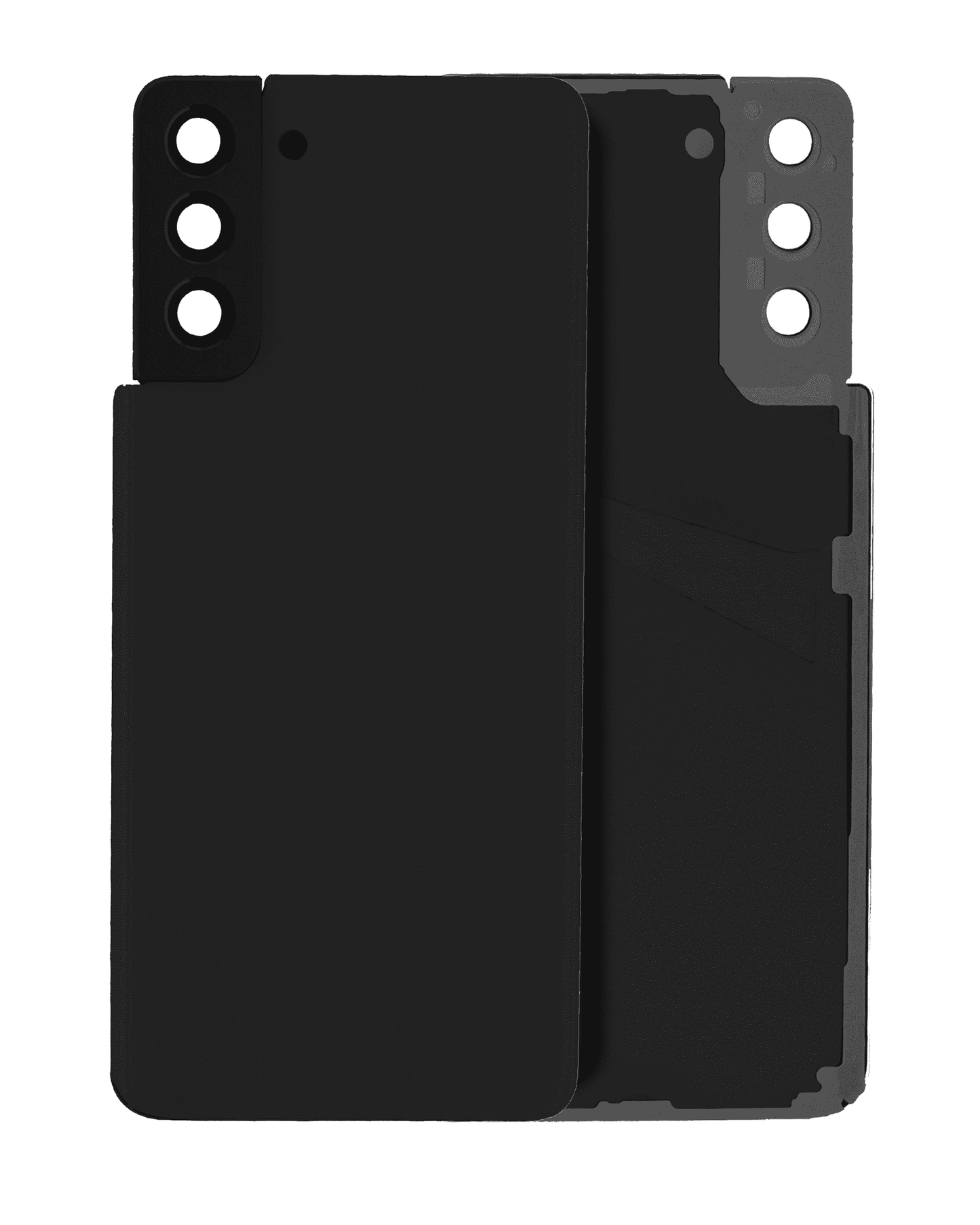 Back Cover Glass With Camera Lens For Samsung Galaxy S21 Plus (Service Pack) (Phantom Black)
