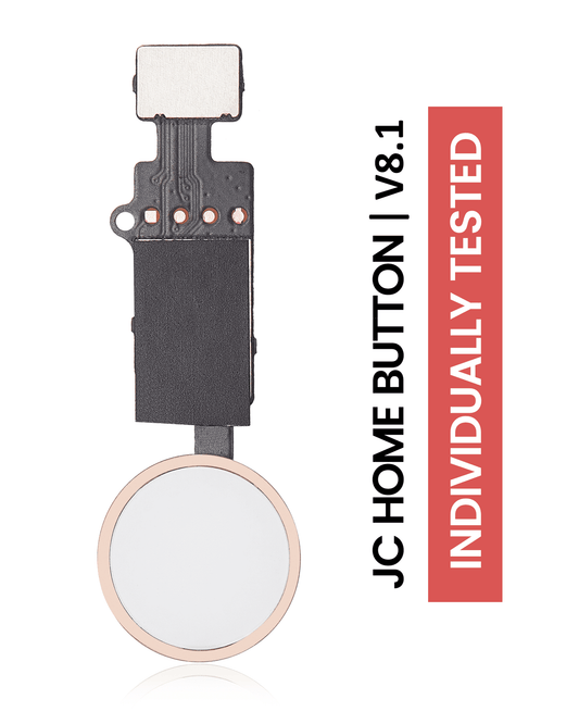 Home Button Solution For iPhone 7 / 7 Plus / 8 / 8 Plus / SE (2020) / SE (2022) (Version 8.1 / JCID / Individually Tested For Functionality) (Rose Gol