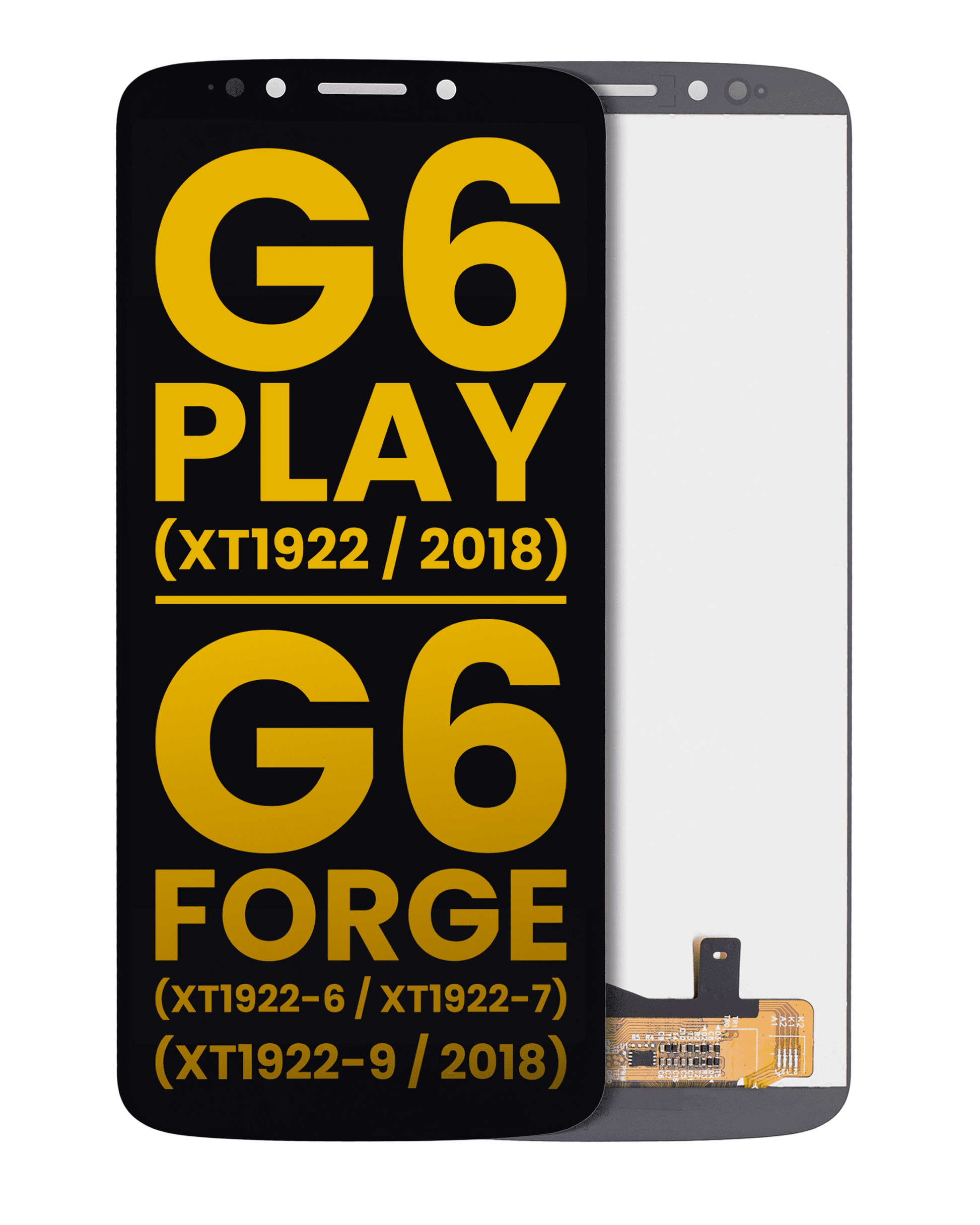 LCD Assembly Without Frame For Motorola Moto G6 Play (XT1922 / 2018) / G6 Forge (XT1922-6 / XT1922-7 / XT1922-9 / 2018) (US Version) (Refurbished) (Bl | compatible mobile phone replacement part | SKU 107081016809 | product image 1