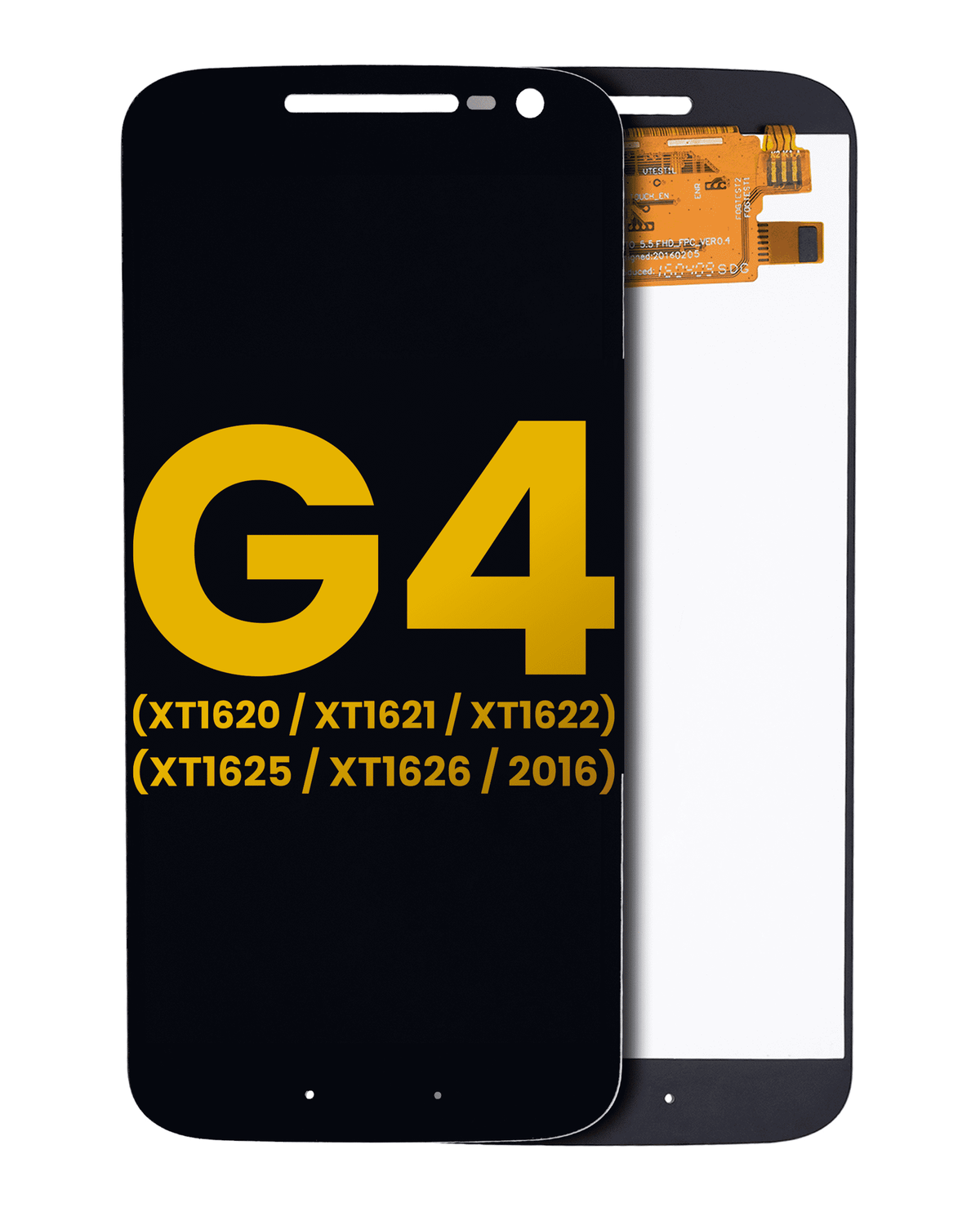 LCD Assembly Without Frame For Motorola Moto G4 (XT1620 / XT1621 / XT1622 / XT1625 / XT1626 / 2016) (Refurbished) (Black) | compatible mobile phone replacement part | SKU 107082039103 | product image 1
