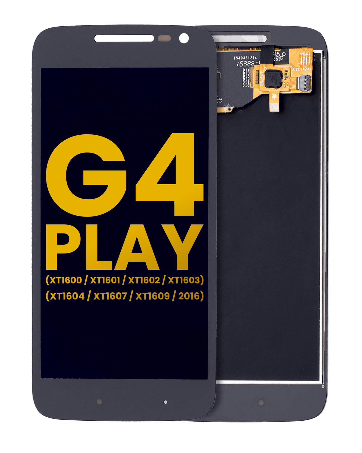LCD Assembly Without Frame For Motorola Moto G4 Play (XT1600 / XT1601 / XT1602 / XT1603 / XT1604 / XT1607 / XT1609 / 2016) (Refurbished) (Black) | compatible mobile phone replacement part | SKU 107082048301 | product image 1