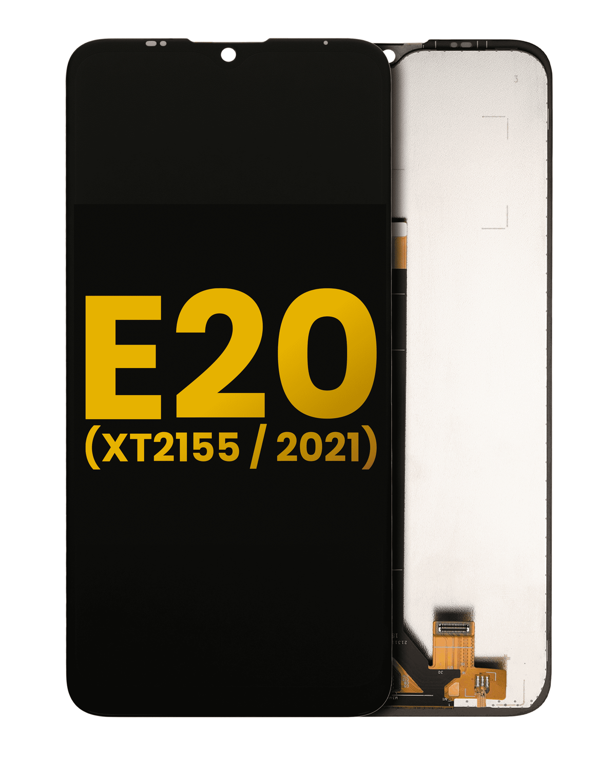 LCD Assembly Without Frame for Moto E20 (XT2155 / 2021) - Motorola screen replacement part, SKU 107082077701, product image 1