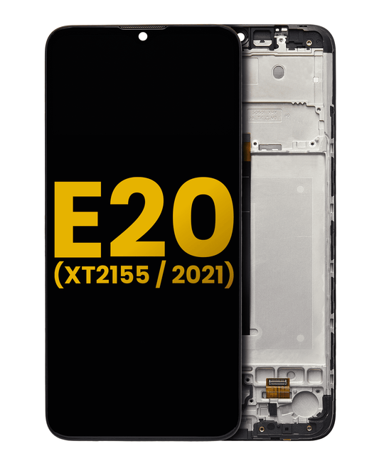 LCD Assembly With Frame for Moto E20 (XT2155 / 2021) - Motorola screen replacement part, SKU 107082077702, product image 1
