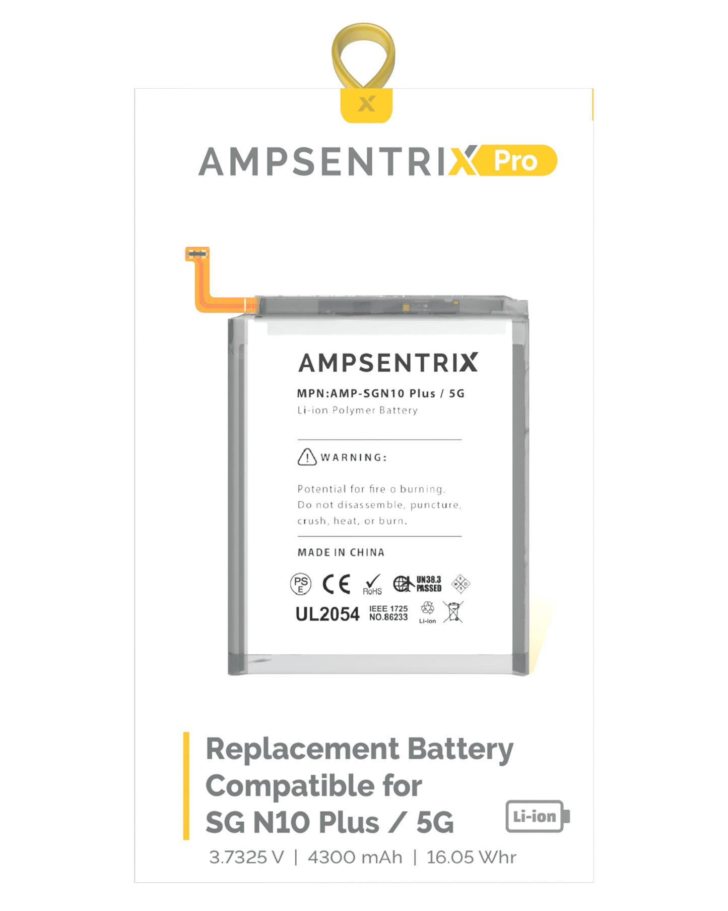 Replacement Battery For Samsung Galaxy Note 10 Plus / 5G (AmpSentrix Pro)