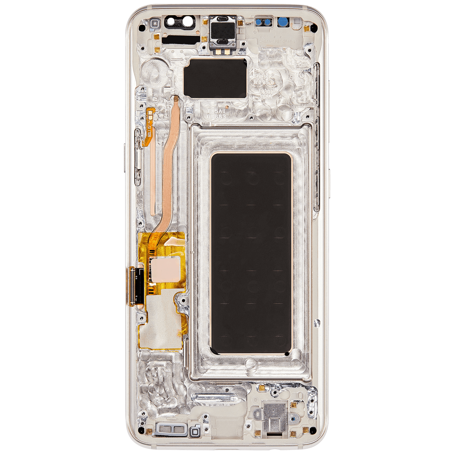 OLED Assembly With Frame For Samsung Galaxy S8 (Refurbished) (Arctic Silver)