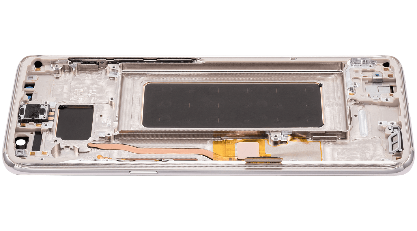 OLED Assembly With Frame For Samsung Galaxy S8 (Refurbished) (Arctic Silver)