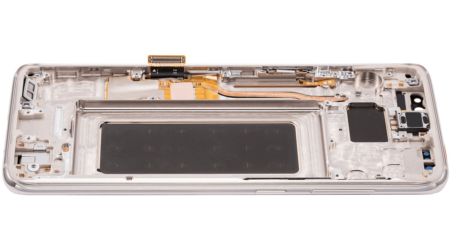 OLED Assembly With Frame For Samsung Galaxy S8 (Refurbished) (Arctic Silver)