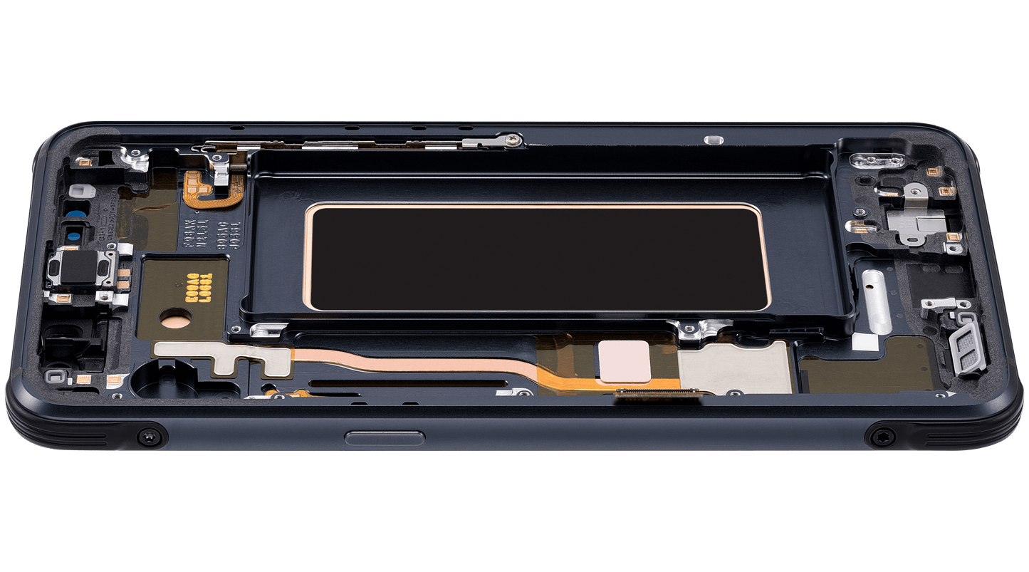 OLED Assembly With Frame For Samsung Galaxy S8 Active (Refurbished) (Meteor Gray)
