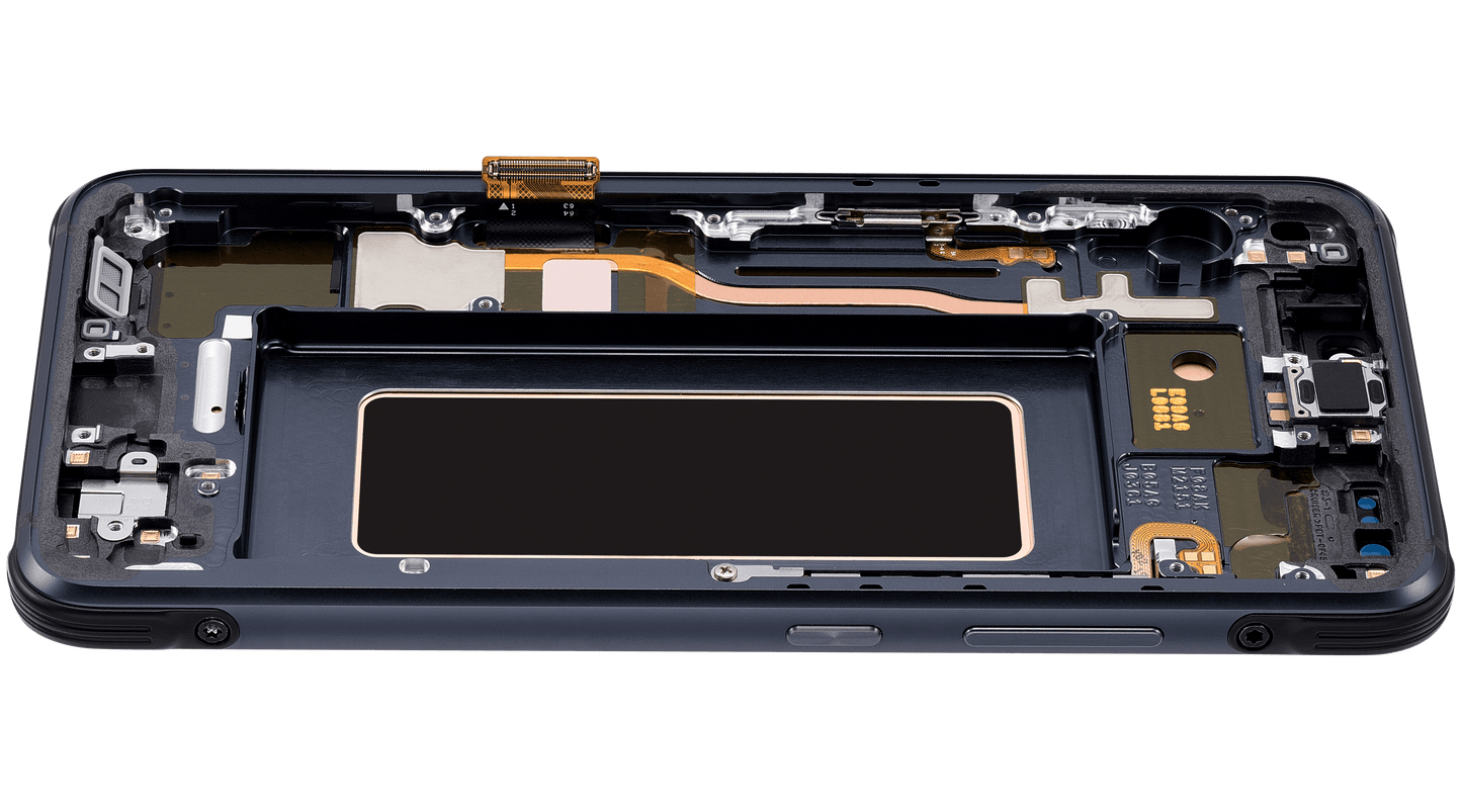 OLED Assembly With Frame For Samsung Galaxy S8 Active (Refurbished) (Meteor Gray)