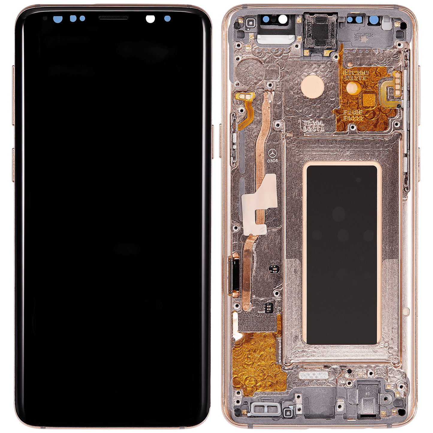 OLED Assembly With Frame For Samsung Galaxy S9 (Refurbished) (Sunrise Gold)