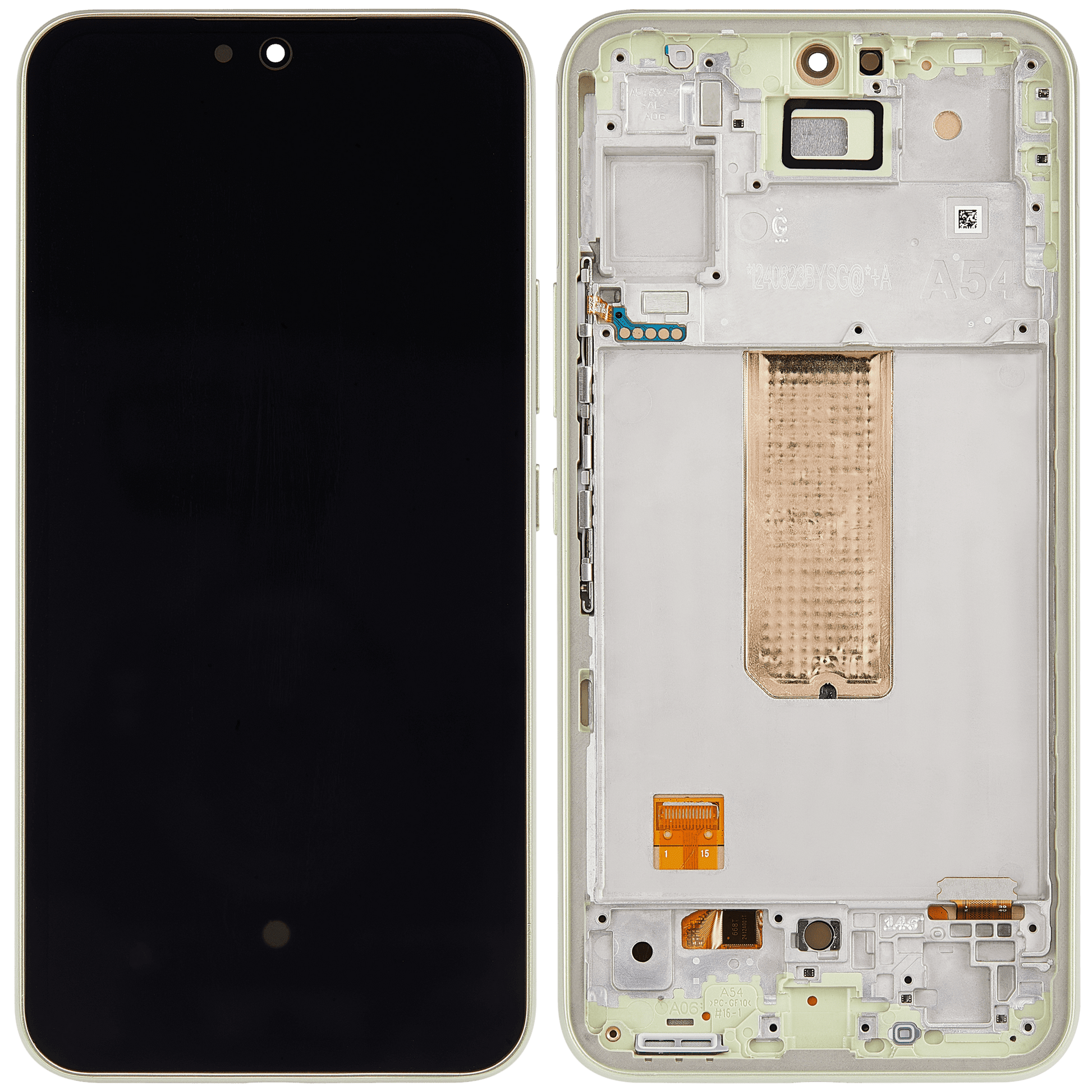 OLED Assembly With Frame For Samsung Galaxy A54 5G replacement part - cell phone parts canada