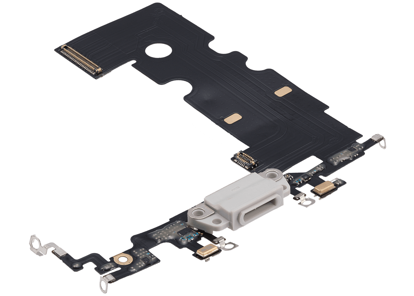 Charging Port Flex Cable For iPhone 8 (Aftermarket) (Silver)