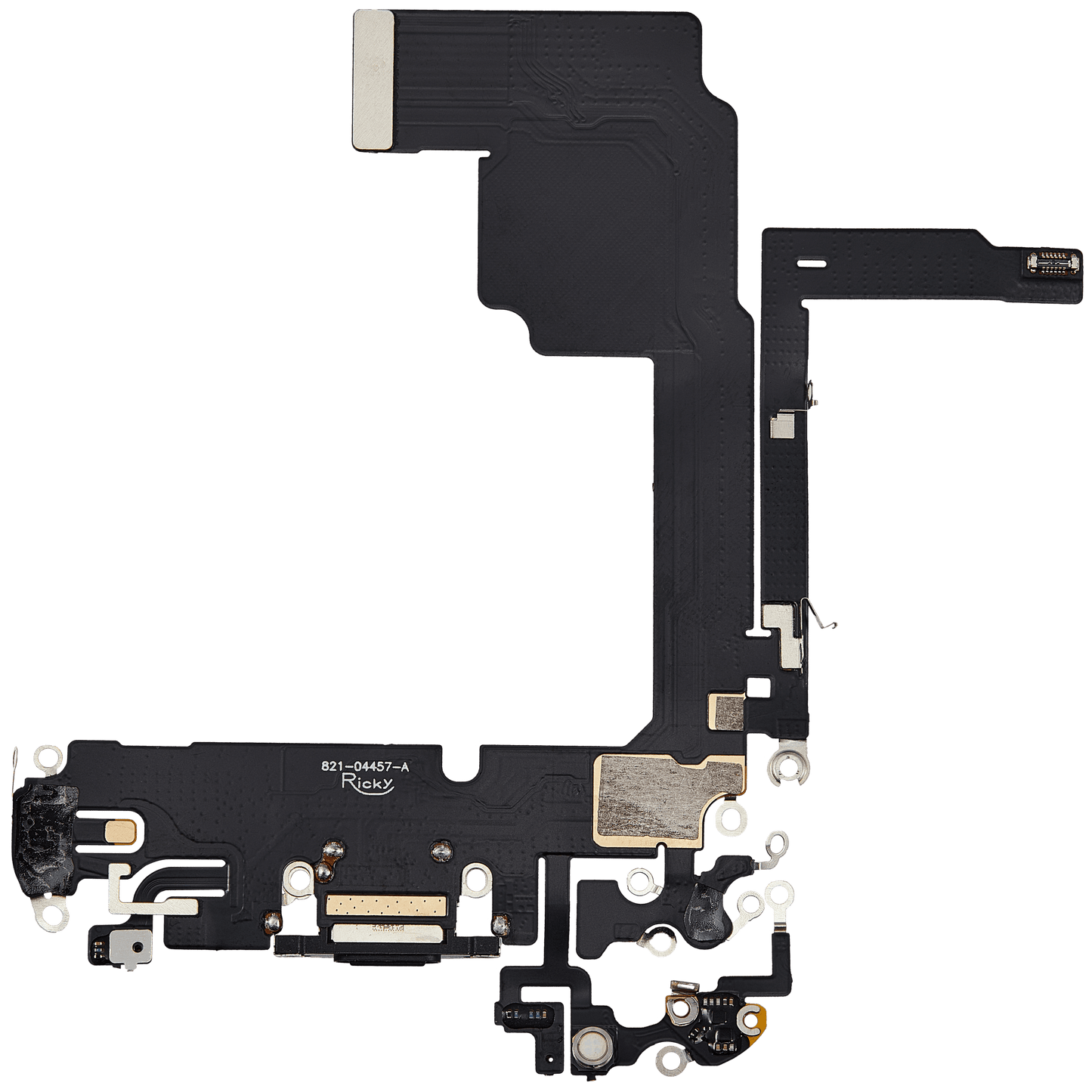 Charging Port Flex Cable For iPhone 15 Pro (Aftermarket Plus) (Black Titanium)