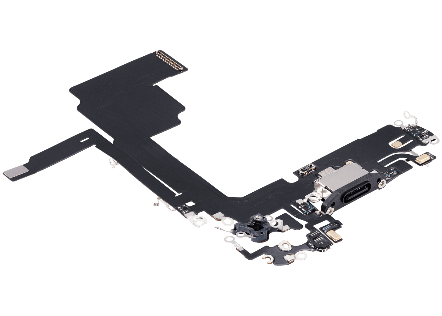 Charging Port Flex Cable For iPhone 15 Pro (Aftermarket Plus) (Black Titanium)