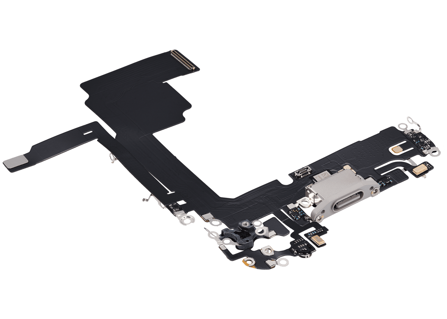 Charging Port Flex Cable For iPhone 15 Pro (Aftermarket Plus) (White Titanium)