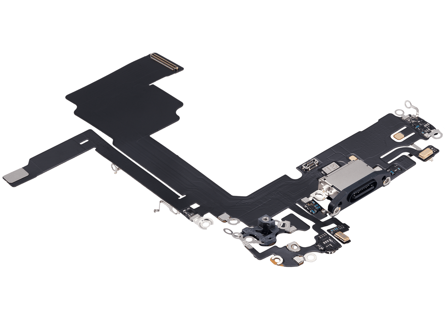 Charging Port Flex Cable For iPhone 15 Pro (Aftermarket Plus) (Blue Titanium)