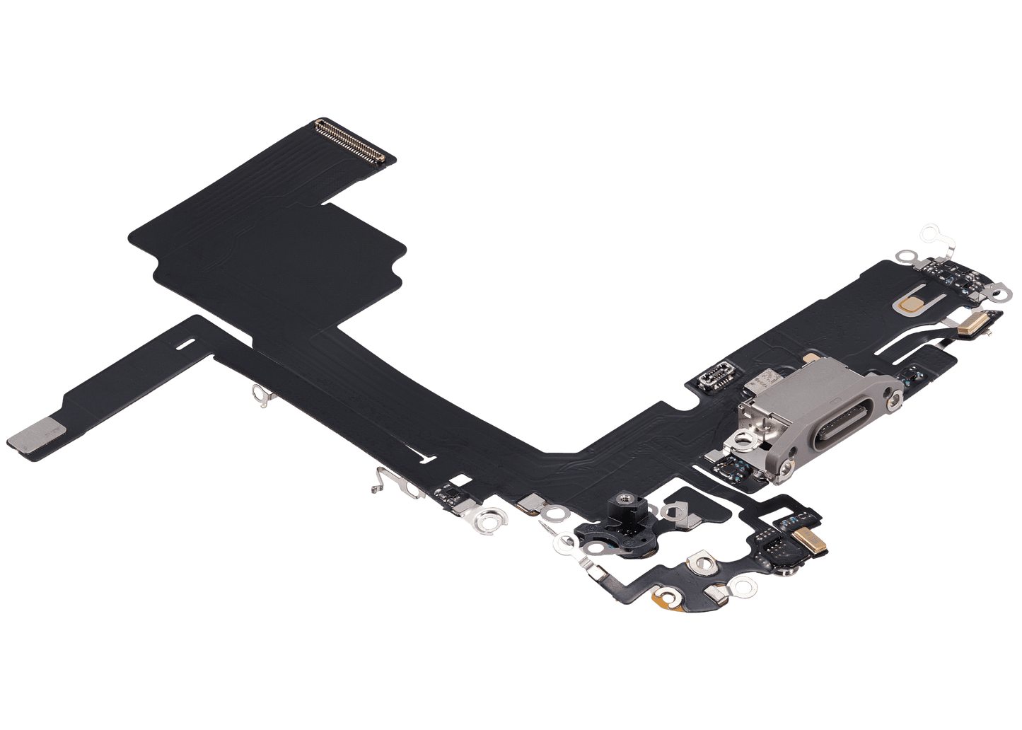 Charging Port Flex Cable For iPhone 15 Pro (Aftermarket Plus) (Natural Titanium)