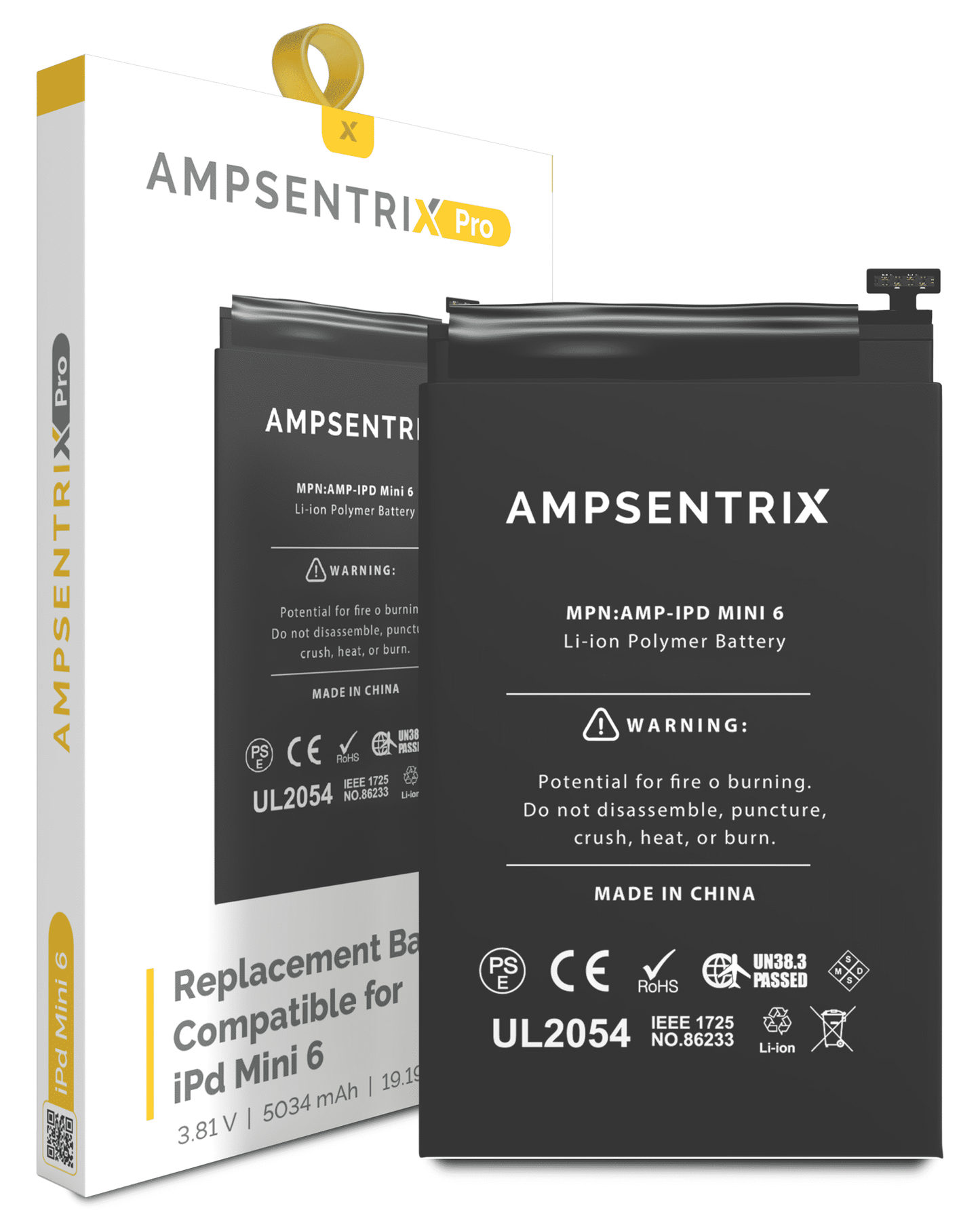 Replacement Battery For iPad Mini 6 / iPad Mini 7 (AmpSentrix Pro)