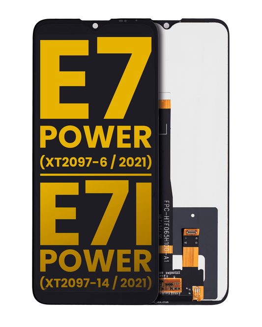 LCD Assembly Without Frame for Moto E7i Power (XT2097-12 / 2021) - Motorola screen replacement part, SKU 107082087902, product image 1