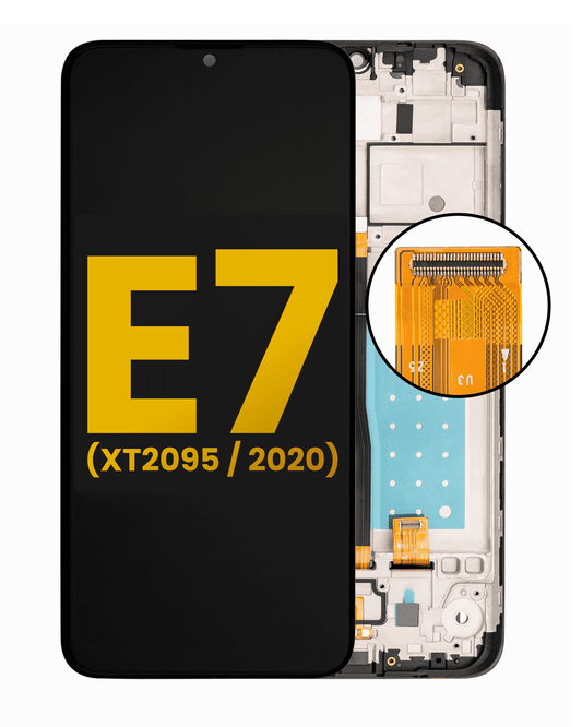 LCD Assembly With Frame for Moto E7 (XT2095 / 2020) - Motorola screen replacement part, SKU 107082083804, product image 1