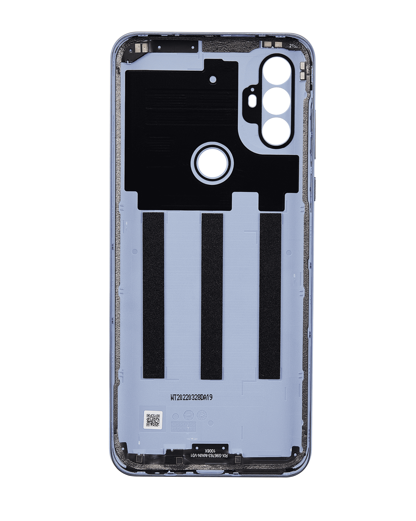 Back Cover Glass For Motorola Moto G Power (XT2165 / 2022) (Aftermarket Plus) (Opal Silver) replacement part SKU 107085004132 image 3