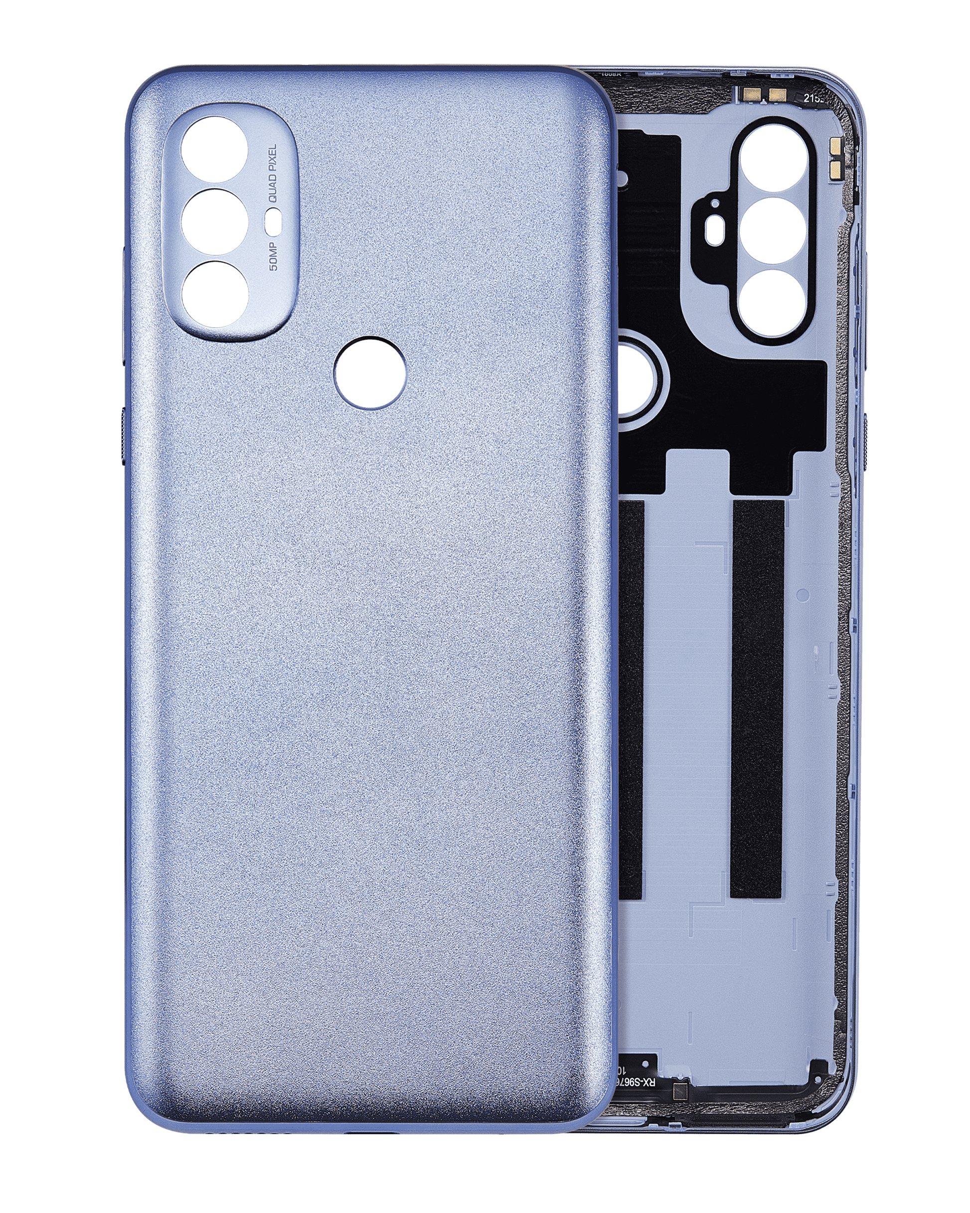 Back Cover Glass For Motorola Moto G Power (XT2165 / 2022) (Aftermarket Plus) (Opal Silver) replacement part SKU 107085004132 image 1