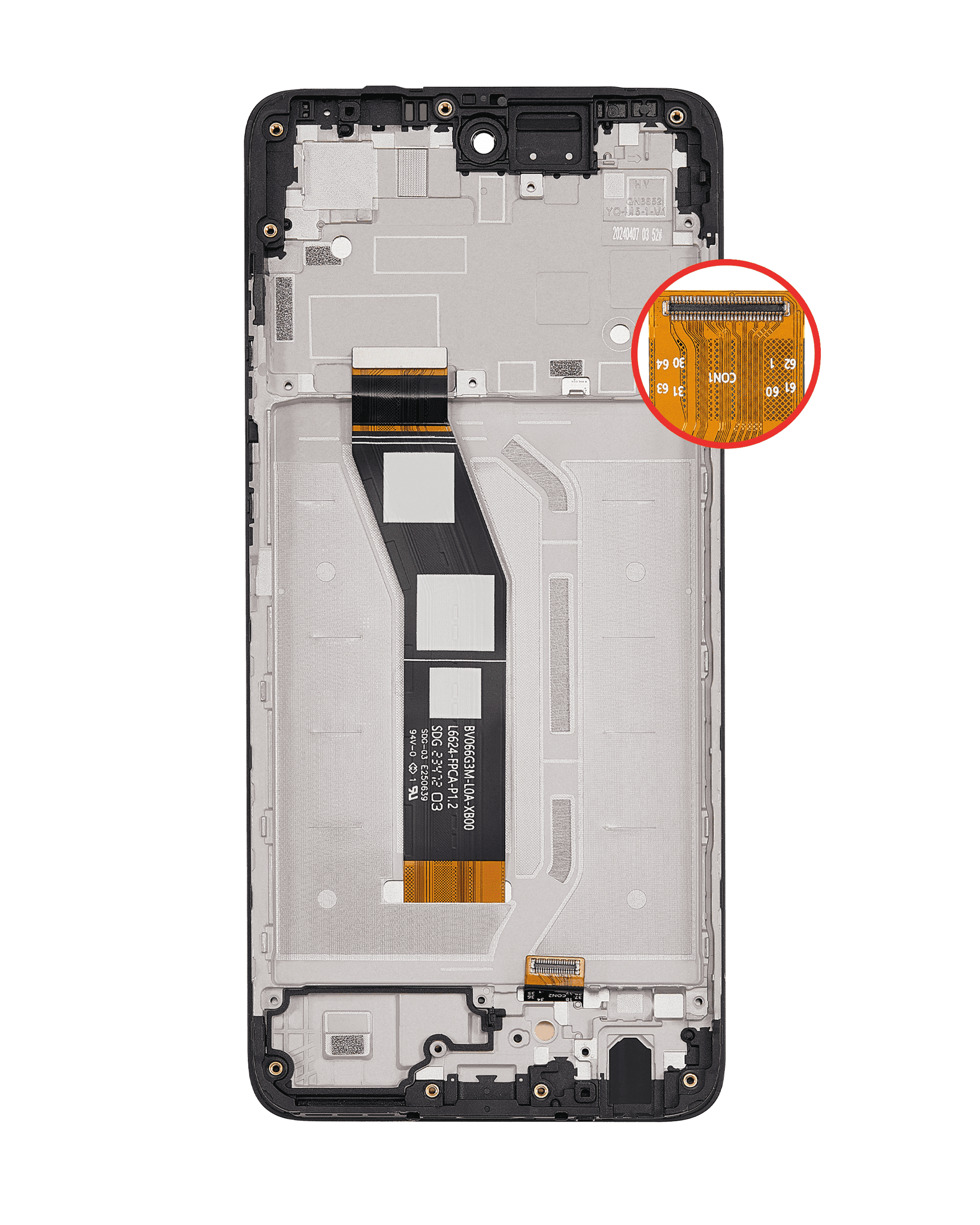 LCD Assembly With Frame For Motorola Moto G 5G (XT2417 / 2024) (Refurbished) (Sage Green) replacement part SKU 107082020063 image 4