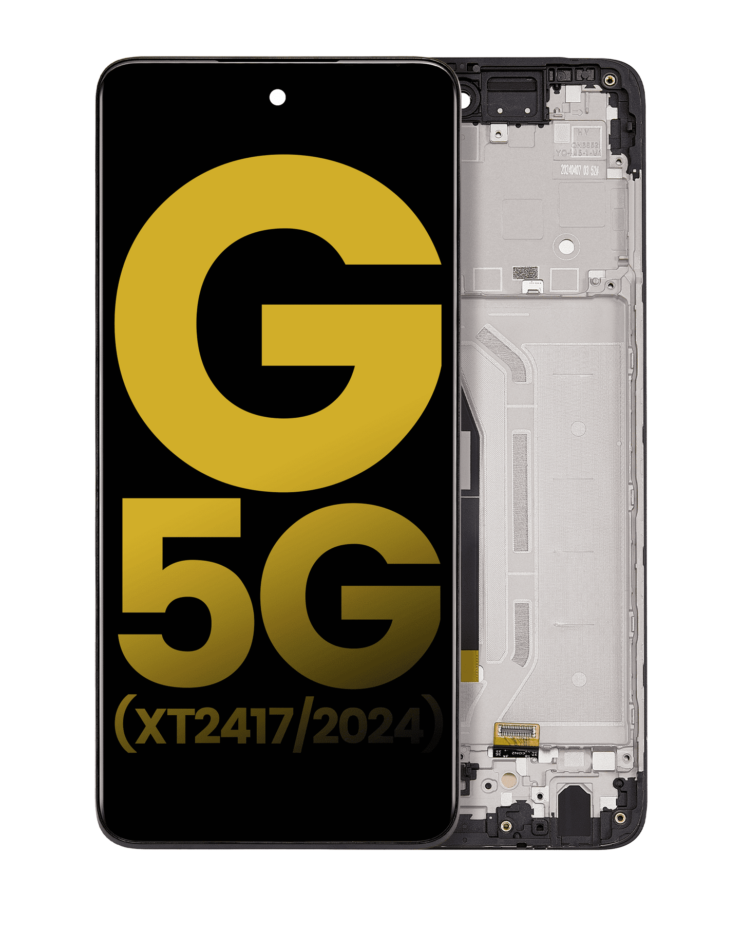 LCD Assembly With Frame For Motorola Moto G 5G (XT2417 / 2024) (Refurbished) (Sage Green) replacement part SKU 107082020063 image 2