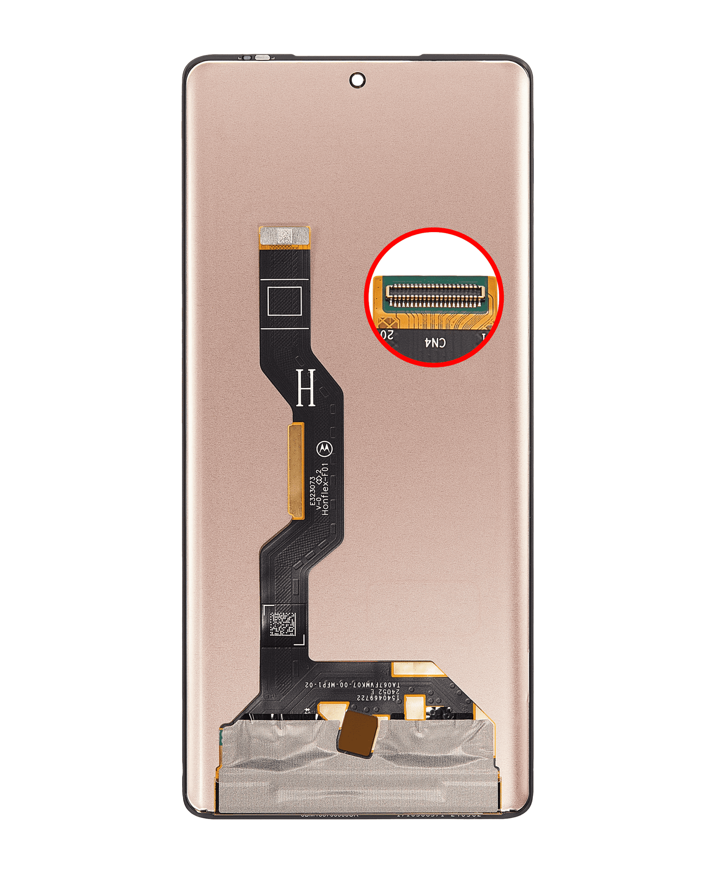 OLED Assembly Without Frame For Motorola Moto Edge 50 Fusion 5G (XT2429 / 2024) / G85 (XT2427-3/2024) / S50 Neo replacement part SKU 107082006688 image 3