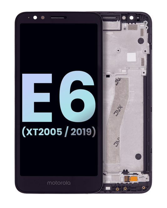 LCD Assembly With Frame for Moto E6 (XT2005 / 2019) - Motorola screen replacement part, SKU 107081017042, product image 1