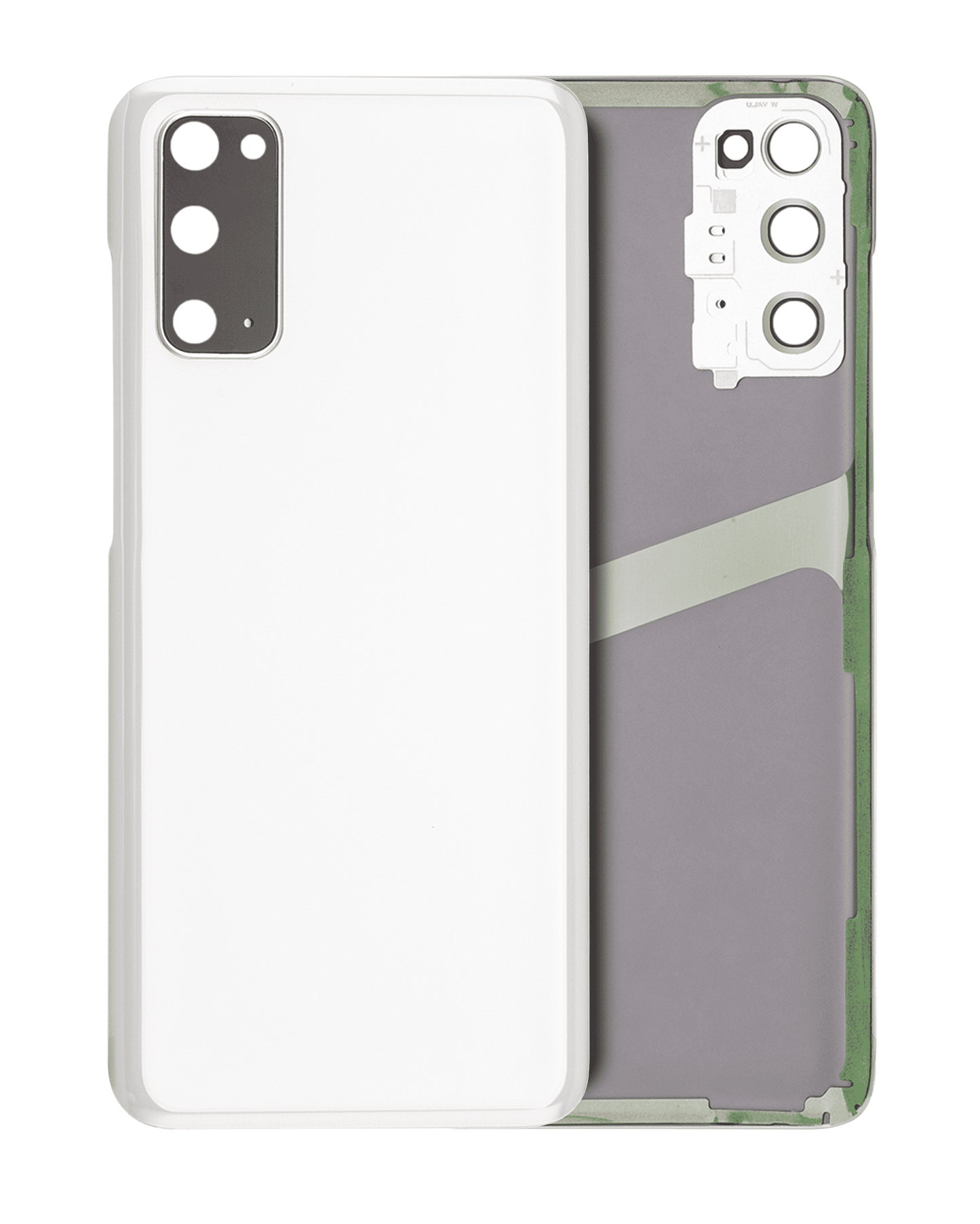Back Cover Glass With Camera Lens For Samsung Galaxy S20 5G (No Logo) (Aftermarket Plus) (Cloud White)