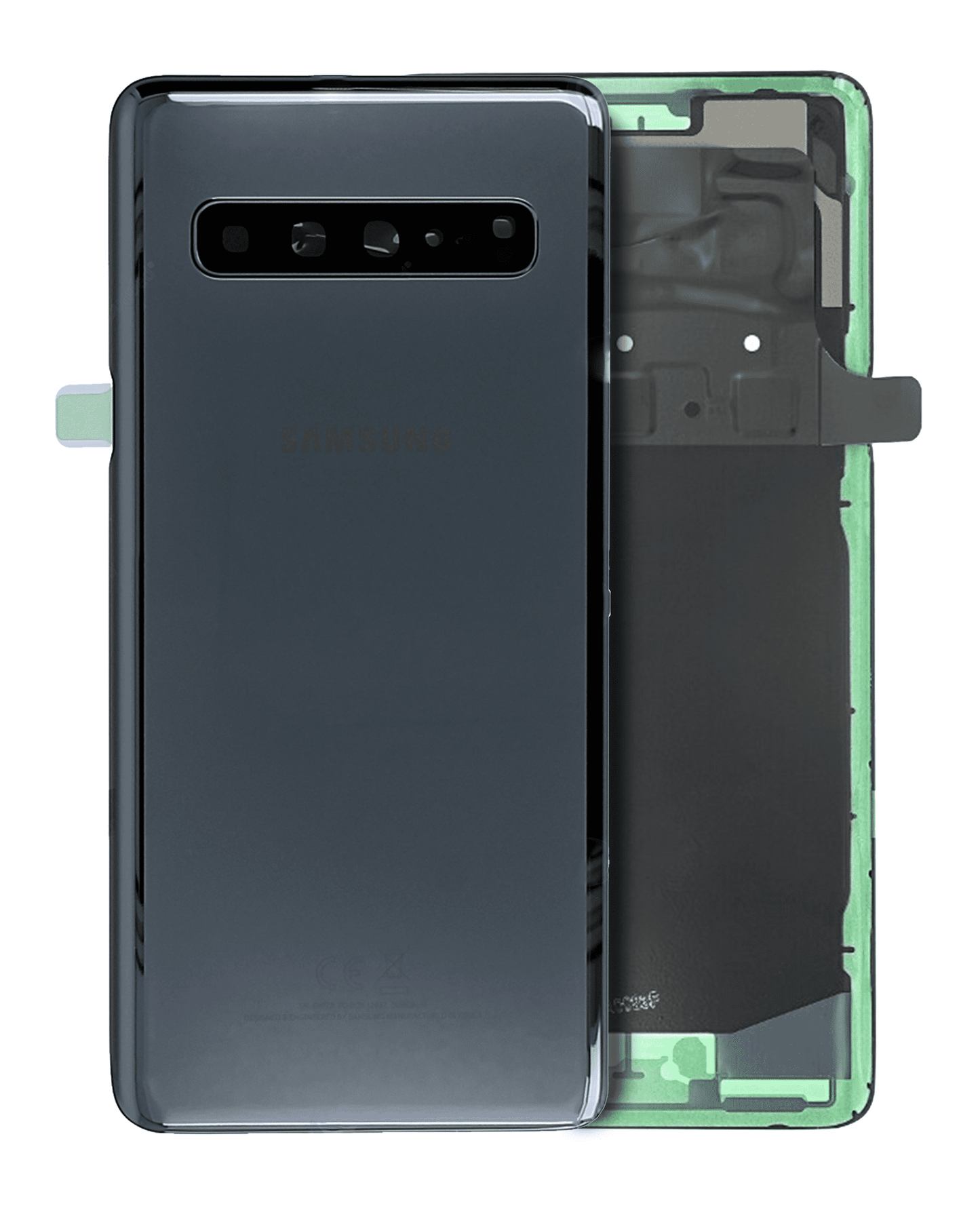 Back cover Glass With Camera Lens For Samsung Galaxy S10 5G (Service Pack) (Prism Black)