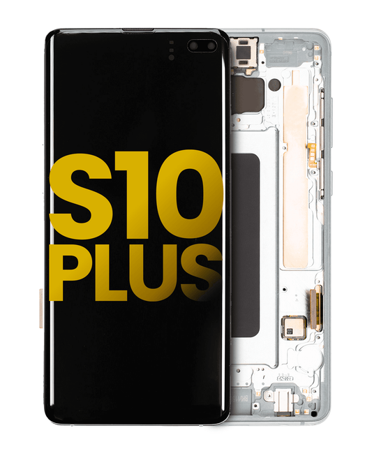 OLED Assembly With Frame For Samsung Galaxy S10 Plus (Refurbished) (Prism Green)