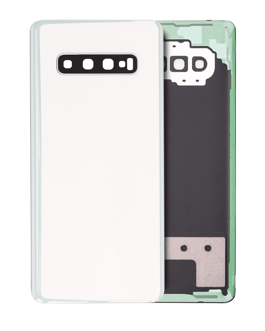 Back cover Glass With Camera Lens For Samsung Galaxy S10 Plus (Service Pack) (Ceramic White)