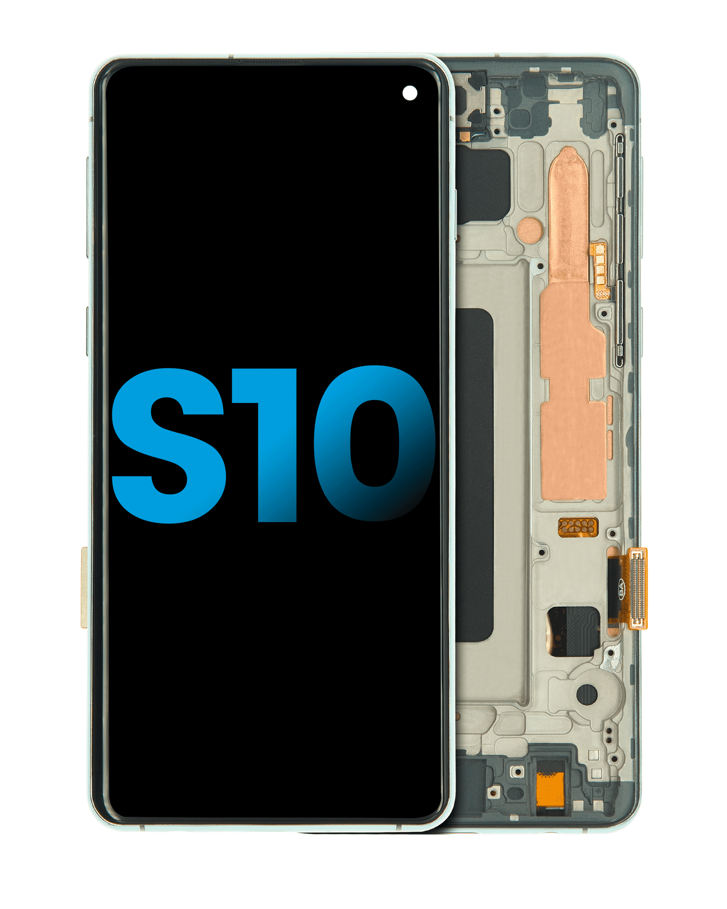 LCD Assembly With Frame (Without Fingerprint Sensor) For Samsung Galaxy S10 (Aftermarket Plus: TFT) (Prism Green)
