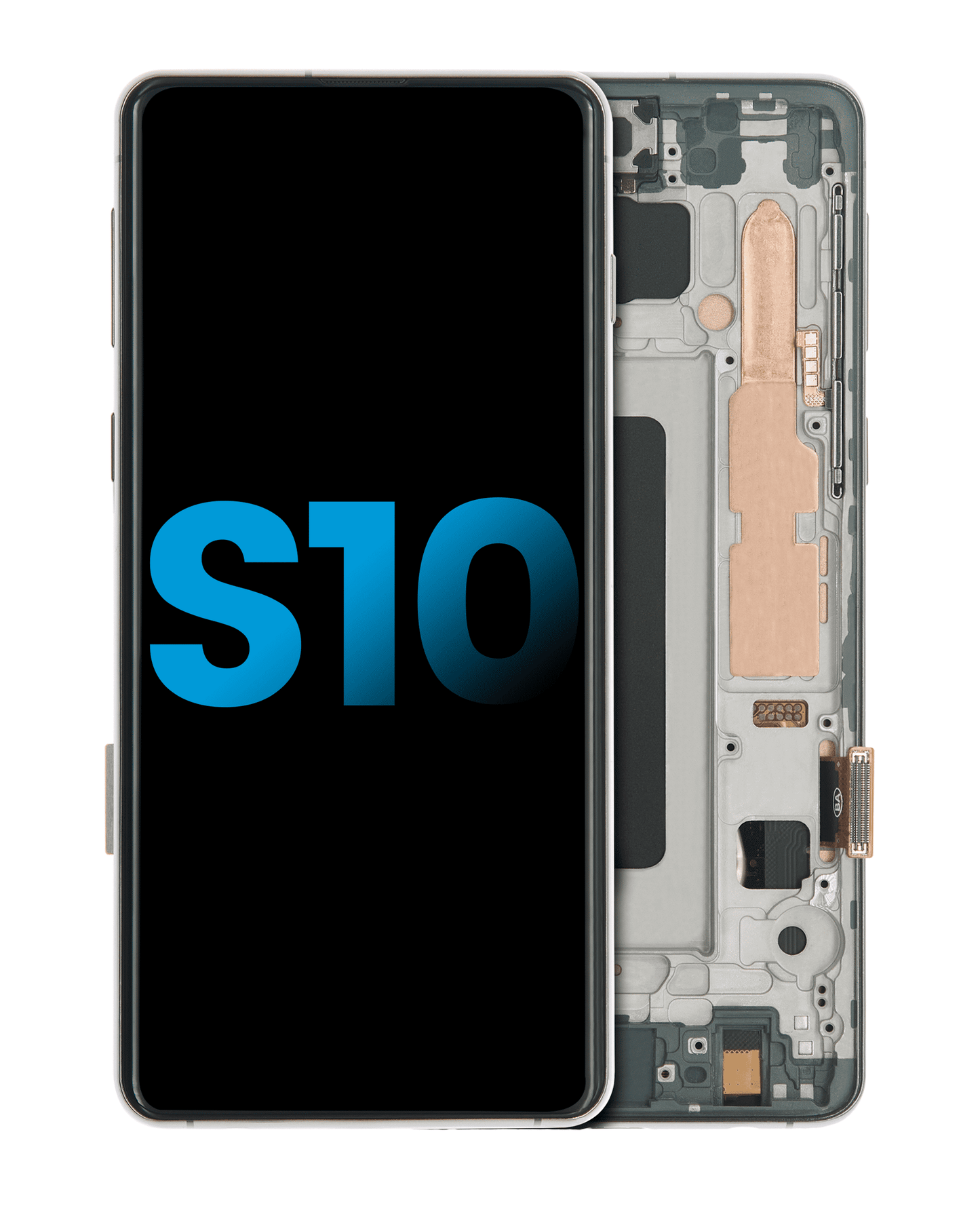 LCD Assembly With Frame (Without Fingerprint Sensor) For Samsung Galaxy S10 (Aftermarket Plus: TFT) (Prism Black)