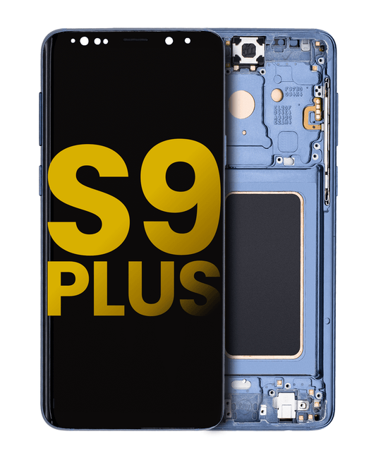 OLED Assembly With Frame For Samsung Galaxy S9 Plus (Refurbished) (Coral Blue)