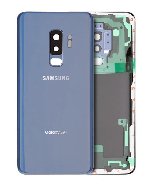Back Cover Glass With Camera Lens For Samsung Galaxy S9 Plus (Service Pack) (Coral Blue)