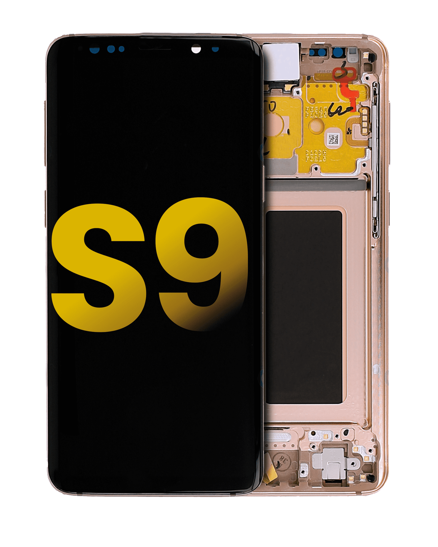 OLED Assembly With Frame For Samsung Galaxy S9 (Refurbished) (Sunrise Gold)