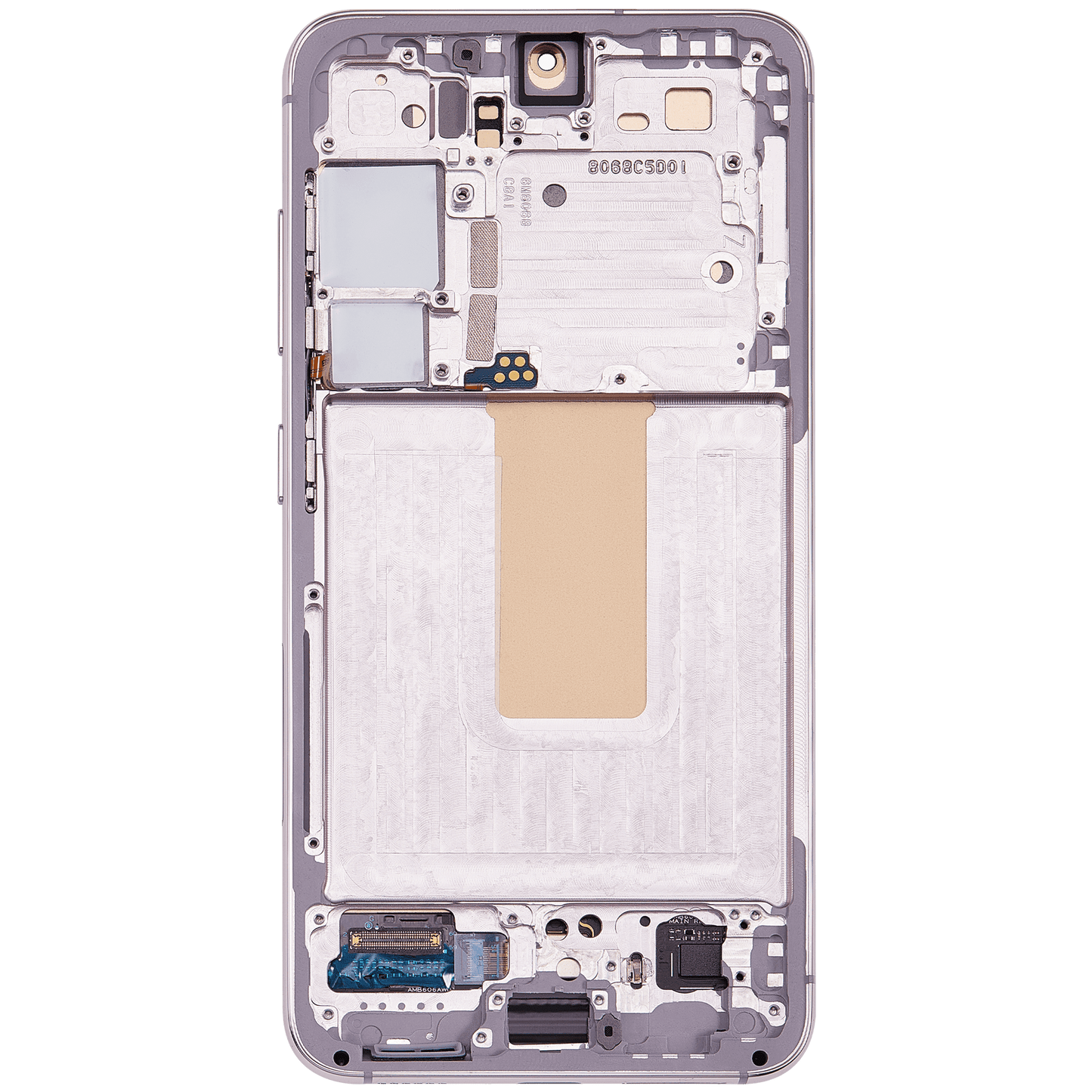 OLED Assembly With Frame For Samsung Galaxy S23 5G (US & International) (Refurbished) (Pink / Lavender)