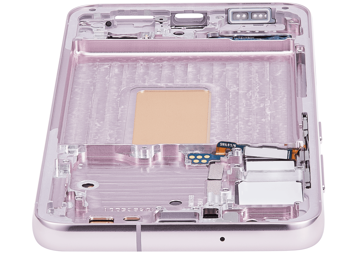 OLED Assembly With Frame For Samsung Galaxy S23 5G (US & International) (Refurbished) (Pink / Lavender)
