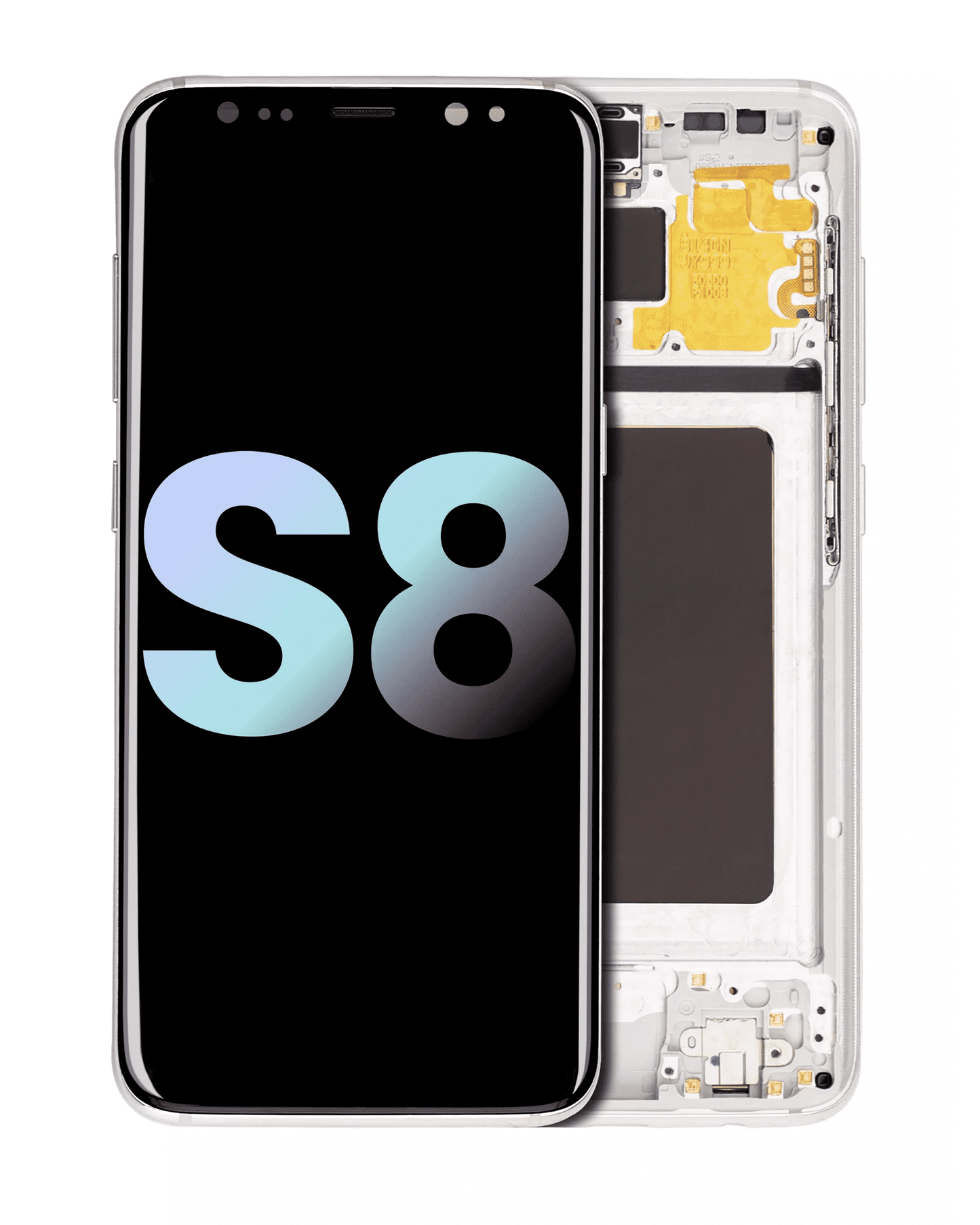 OLED Assembly With Frame For Samsung Galaxy S8 (Service Pack) (Arctic Silver)
