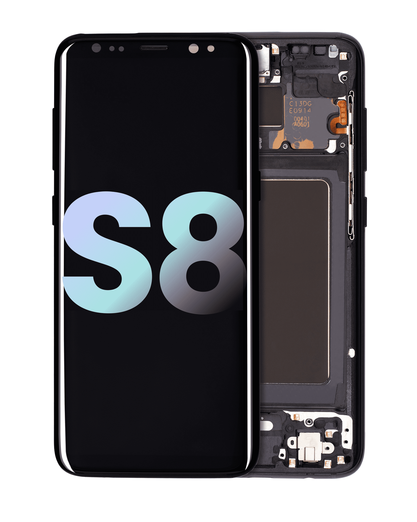 OLED Assembly With Frame For Samsung Galaxy S8 (Service Pack) (Midnight Black)