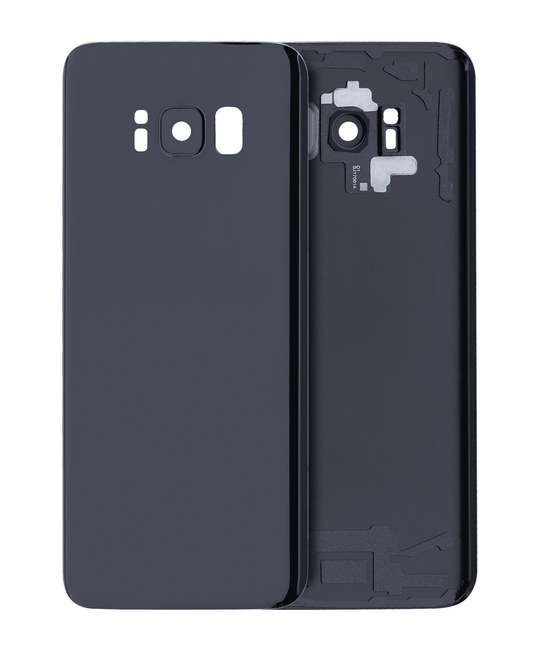 Back Cover Glass With Camera Lens For Samsung Galaxy S8 (Service Pack) (Midnight Black)