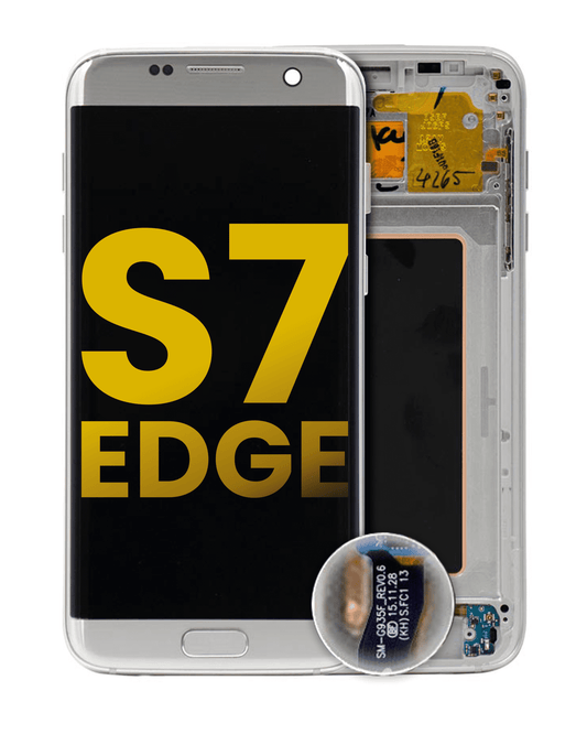 OLED Assembly With Frame For Samsung Galaxy S7 Edge (International / G935F) (Refurbished) (Silver)
